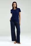 Pierre Cardin Women's Pajama Set Navy Blue 8953-S