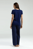 Pierre Cardin Women's Pajama Set Navy Blue 8953-S
