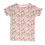 Pink Lemon Floral Print Summer Pajama Set