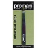 Promani Rainbow Tweezers PR-927 for Precise Brow Shaping