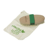Nascita Horsehair Body Brush for Natural Skincare and Exfoliation - Green
