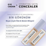 Pastel Makeup Eye Cream + Hydrating Concealer: Brighten, Cover Dark Circles & Hydrate - Long Lasting Satin Finish for Tired Eyes