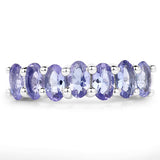 1.75 Carat Genuine Tanzanite .925 Sterling Silver Ring