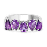 1.85 Carat Genuine Amethyst .925 Sterling Silver Ring