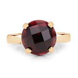 7.38 Carat Genuine Garnet .925 Sterling Silver Ring