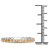 0.81 Carat Genuine Citrine .925 Sterling Silver Ring