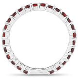1.04 Carat Genuine Garnet .925 Sterling Silver Ring