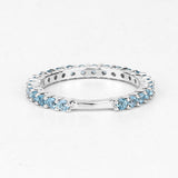 0.94 Carat Genuine Swiss Blue Topaz .925 Sterling Silver Ring