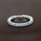 0.94 Carat Genuine Swiss Blue Topaz .925 Sterling Silver Ring