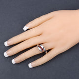 0.74 Carat Genuine Garnet .925 Sterling Silver Ring