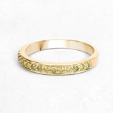 0.32 Carat Genuine Yellow Diamond 14K Yellow Gold Ring (I1-I2)