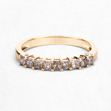 0.50 Carat Genuine Champagne Diamond 14K Yellow Gold Ring (I1-I2)