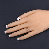 0.49 Carat Genuine Champagne Diamond 14K Yellow Gold Ring (I1-I2)