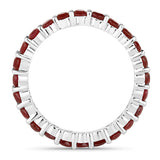1.63 Carat Genuine Ruby 14K White Gold Ring