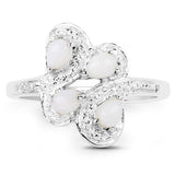 0.60 Carat Genuine Opal .925 Sterling Silver Ring