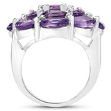 9.28 Carat Genuine Amethyst .925 Sterling Silver Ring