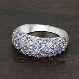 1.48 Carat Genuine Tanzanite .925 Sterling Silver Ring
