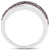 2.33 Carat Genuine Ruby .925 Sterling Silver Ring