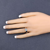1.05 Carat Genuine Blue Topaz .925 Sterling Silver Ring