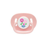 Wee Baby BPA-free Silicone Oval Pacifier for Babies 18+ Months - Smooth, Transparent, and Sterilizable