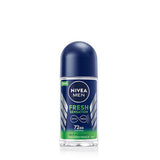 NIVEA Men Fresh Sensation Roll-On Deodorant for Men - 72 Hour Protection, Long Lasting Freshness, Dermatologically Tested, Alcohol Free
