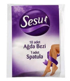 Sesu Wax Strips - 10 Pack + Spatula | Hair Removal