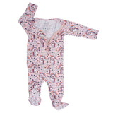 Rainbow Bright Zipper Footie