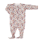 Rainbow Bright Zipper Footie