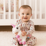 Rainbow Bright Zipper Footie