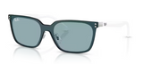 Ray-Ban 0RB3784D Square Metal Men's Sunglasses Silver 45mm
