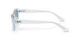 Ray-Ban 0RB4457D Blue Lens Square Men's Sunglasses 55mm