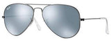 Ray-Ban Aviator 3025 Gunmetal Sunglasses with Silver Mirror 58mm