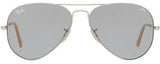 Ray-Ban 3025 9065/15 Aviator Sunglasses with Evolve Blue Lenses