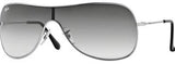 Ray-Ban 3211 003/8G Shield Sunglasses with Grey Metal Frame