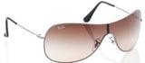 Ray-Ban 3211 004/13 Shield Sunglasses with Brown Gradient Lenses