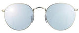 Ray-Ban 3447 019/30 Round Metal Silver Mirror Sunglasses 53mm