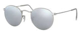 Ray-Ban 3447 019/30 Round Metal Silver Mirror Sunglasses 53mm