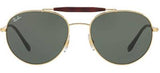 Ray-Ban 3540 001 Gold Metal Round Sunglasses 56mm