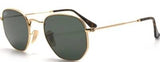 Ray-Ban 3548-N 001 Hexagonal Metal Sunglasses 54mm