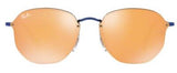 Ray-Ban 3579-N Blue Metal Mirrored Sunglasses 58mm