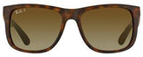 Ray-Ban Justin 4165 Polarized Square Sunglasses 54mm
