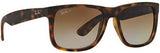 Ray-Ban Justin 4165 Polarized Square Sunglasses 54mm