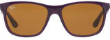 Ray-Ban 4181 6034 Purple Frame Sunglasses with Brown Lenses