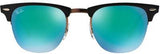 Ray-Ban 8056 176/3R Copper Metal Green Mirror Sunglasses 51mm