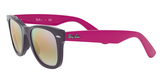 Ray-Ban 9066S Mirrored Purple Round Sunglasses 47mm