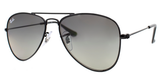 Ray-Ban 9506S Aviator Junior Sunglasses Black Metal 50mm