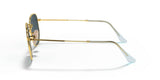 Ray-Ban 0RB3548N Hexagonal Blue Lens Metal Sunglasses 54mm