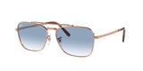Ray-Ban 0RB3636 92023F55 Men's Blue Lens Metal Sunglasses 55mm