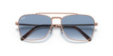 Ray-Ban 0RB3636 92023F55 Men's Blue Lens Metal Sunglasses 55mm