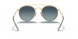 Ray-Ban 0RB3647N Round Double Bridge Sunglasses 51mm